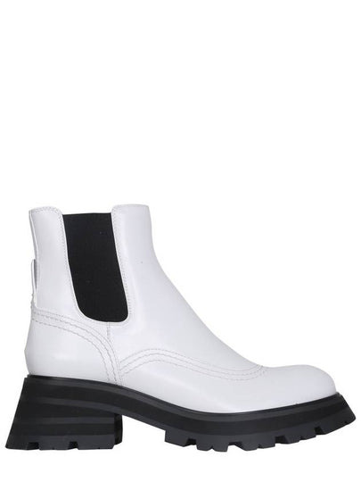 Wonder Chelsea Boots Black White - ALEXANDER MCQUEEN - BALAAN 2