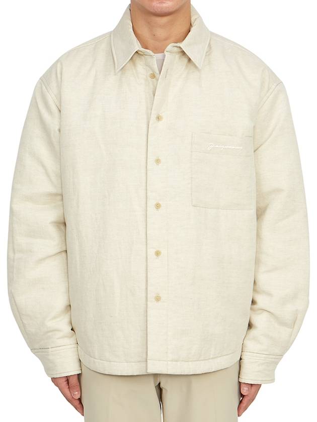 La Chemise Boulanger Puffed Overshirt Padded Light Beige - JACQUEMUS - BALAAN 3