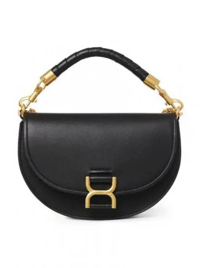 Marcie Leather Shoulder Bag Black - CHLOE - BALAAN 2