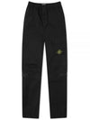 Loose Fit Cargo Straight Pants Black - STONE ISLAND - BALAAN 2