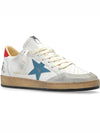 Ballstar Red Tab Mesh Low Top Sneakers White - GOLDEN GOOSE - BALAAN 4