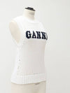 white knit sleeveless - GANNI - BALAAN 6