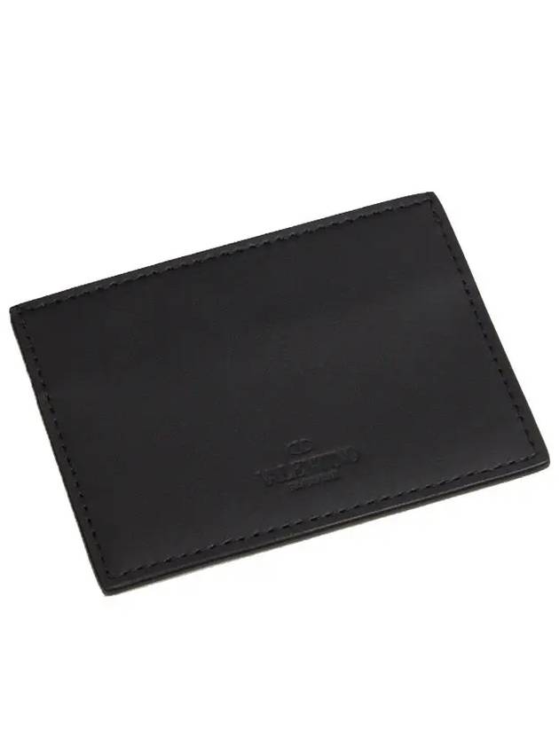 VLTN Logo Card Wallet Black - VALENTINO - BALAAN 3