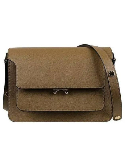 Saffiano Trunk Medium Shoulder Bag Brown - MARNI - BALAAN 2