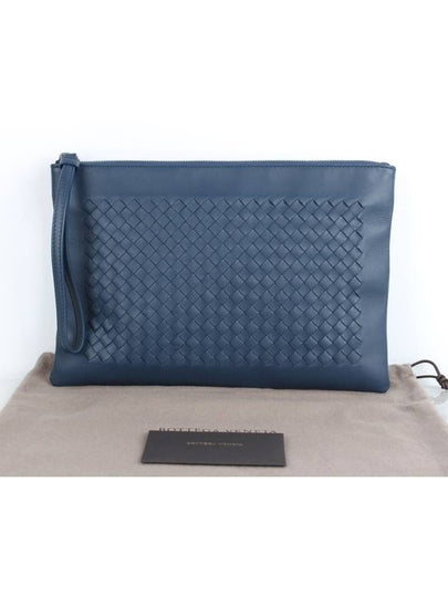 Bottega Veneta Clutch Navy M - BOTTEGA VENETA - BALAAN 2