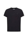 Tone On Tone Heart Logo Organic Cotton Short Sleeve T-Shirt Black - AMI - BALAAN 2