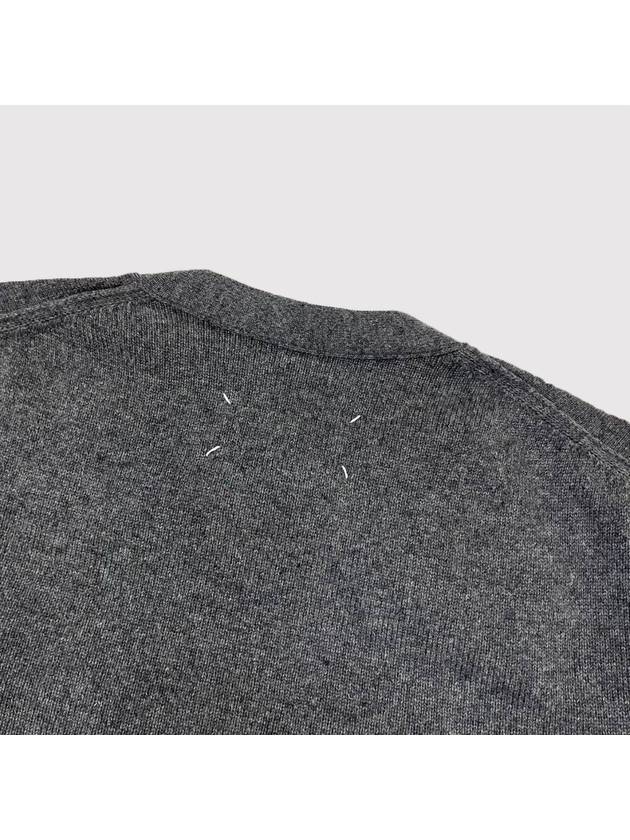 Cashmere Back Stitch Cardigan Grey - MAISON MARGIELA - BALAAN 6