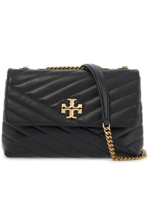 Kira Chevron Convertible Strap Small Shoulder Bag Black - TORY BURCH - BALAAN 2