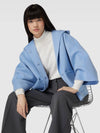 Max Mara CALIGA 068 Sky Blue IT36 IT38 Spring Virgin Wool Cape - WEEKEND MAX MARA - BALAAN 5