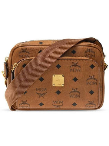 Aren Visetos Cross Bag Brown - MCM - BALAAN 1