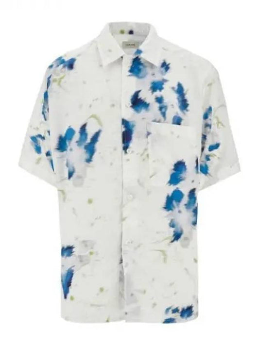 Floral Print Short Sleeve Shirt White - LEMAIRE - BALAAN 2