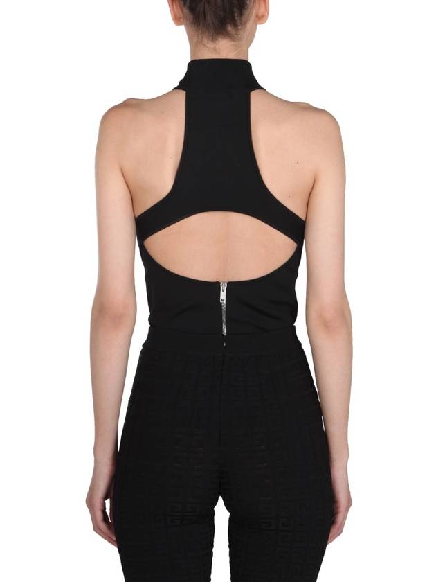 Holder Neck Open Back Sleeveless Black - GIVENCHY - BALAAN 4