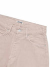 Women's Botanical Dyed Selvedge Denim Pants Natural Pink - AURALEE - BALAAN 3