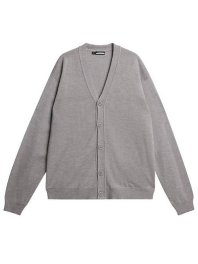 Lucas Merino Wool Knit Cardigan Grey - J.LINDEBERG - BALAAN 2