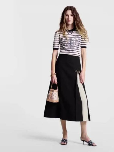 Graphic Box Pleated Maxi Skirt 1AFMN4 - LOUIS VUITTON - BALAAN 1