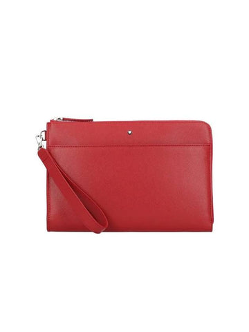 Sartorial Strap Medium Clutch Bag Red - MONTBLANC - BALAAN 1