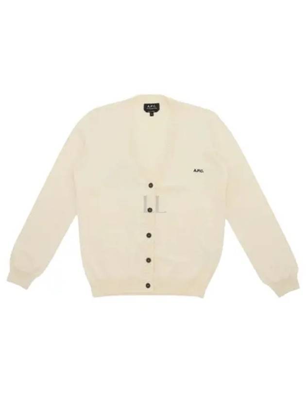 Bella Logo Embroidery Cardigan Ivory - A.P.C. - BALAAN 2