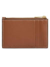 Zipper Smooth Lambskin Card Wallet Tan - CELINE - BALAAN 4