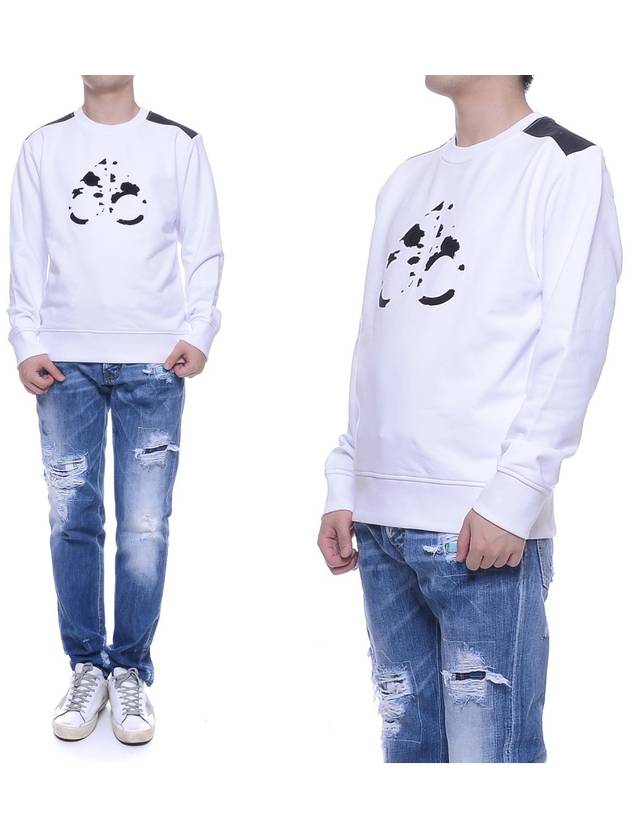 Logo Print Sweatshirt White - MOOSE KNUCKLES - BALAAN 2