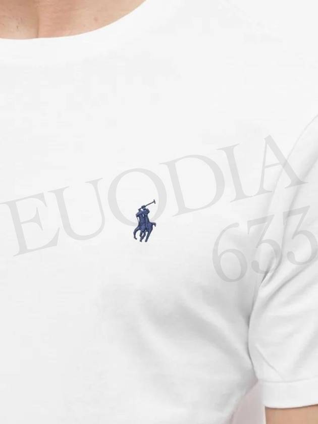 Men's Embroidered Pony Short Sleeve T-Shirt White - POLO RALPH LAUREN - BALAAN 8