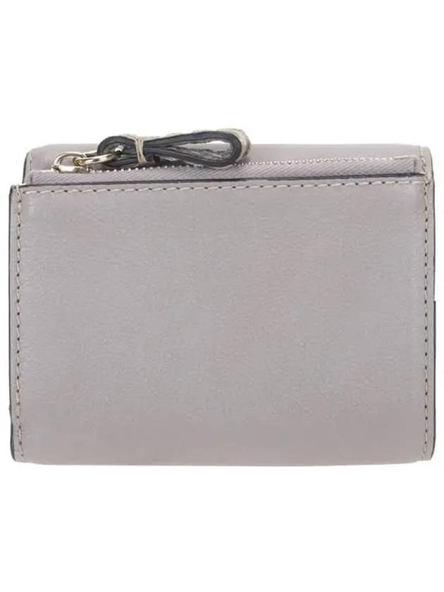 Edith Small Tri-Fold Buffalo Leather Half Wallet Grey - CHLOE - BALAAN 5