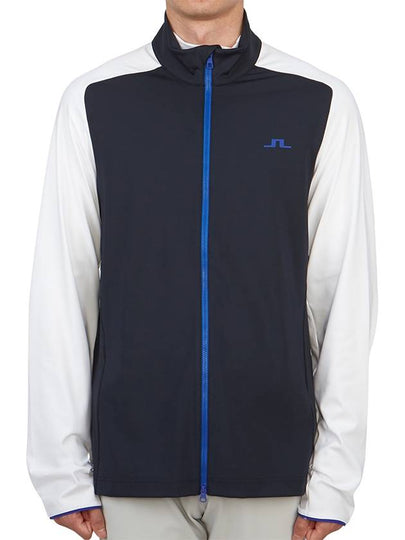 Melker Mid Layer Zip-Up Jacket Navy - J.LINDEBERG - BALAAN 2