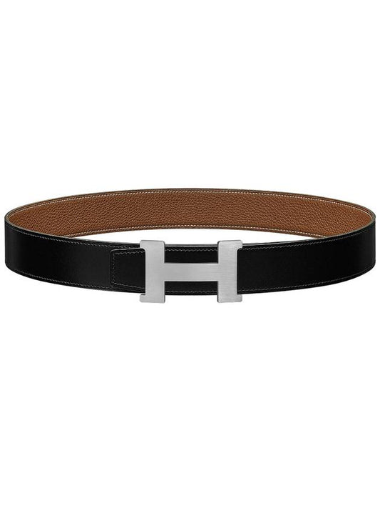 Constance Belt Buckle Gold Reversible Doublesided Leather Strap 38mm H077971CAAA - HERMES - BALAAN 1