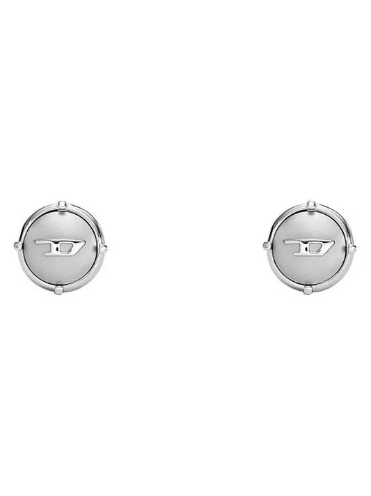 Male Man Silver Earrings DX1495040 - DIESEL - BALAAN 1