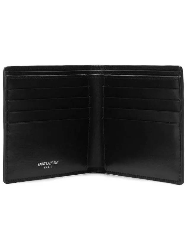 East/West Wallet In Smooth Leather Black - SAINT LAURENT - BALAAN 5