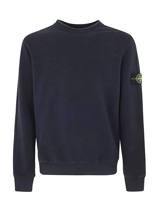 Stretch Cotton Fleece Mock Turtleneck Sweatshirt Navy - STONE ISLAND - BALAAN 3