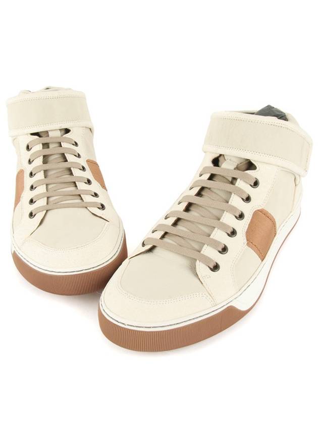 AM5PBL2VFO6B1 00 High Top Cream Color - LANVIN - BALAAN 1