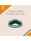 Logo sun cap visor green orange label banding sun cap EC00658 - MAHES - BALAAN 3