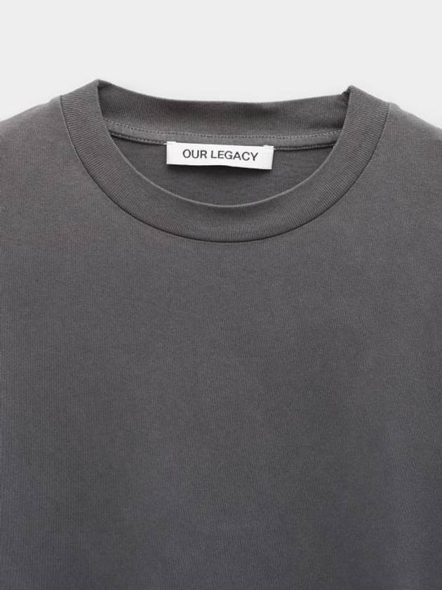 Box Short Sleeve T-Shirt Grey - OUR LEGACY - BALAAN 3