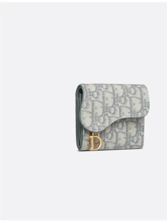 Oblique Jacquard Half Wallet SADDLE LOUTUS S5652CTZQ - DIOR - BALAAN 2