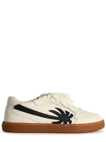 PALM ANGELS NEW PALM 1 LEATHER SNEAKERS - PALM ANGELS - BALAAN 1