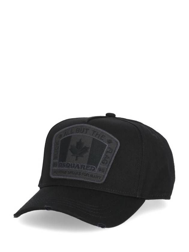 Canadian Flag Ball Cap Black - DSQUARED2 - BALAAN 6