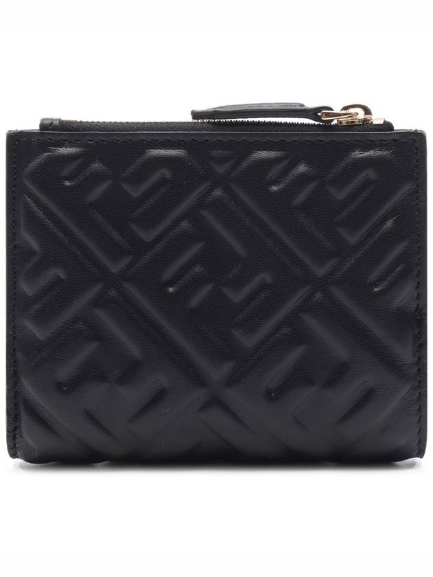 Slim Baguette Embossed FF Logo Half Wallet Black - FENDI - BALAAN 5