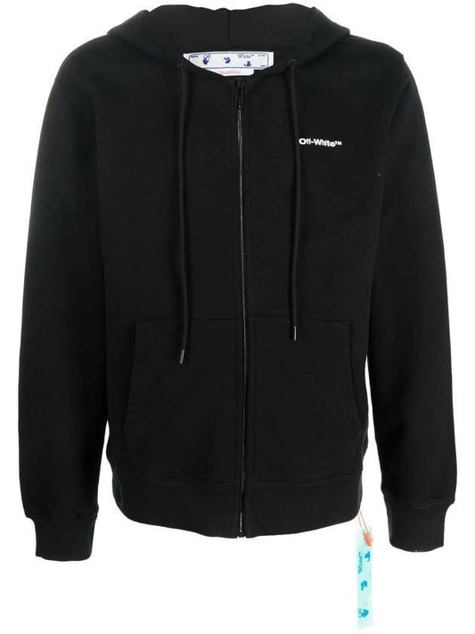 wave Diag striped hood zip-up black - OFF WHITE - BALAAN 1