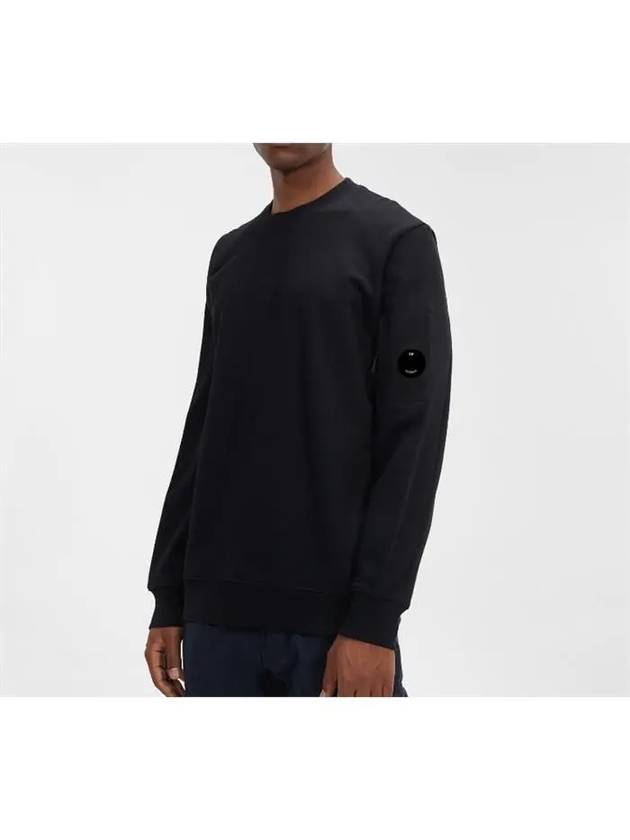 Men's Lens Wappen Diagonal Sweatshirt Black - CP COMPANY - BALAAN 3