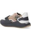 Vintage Check Suede Leather Sneakers Grey Archive Beige - BURBERRY - BALAAN 4