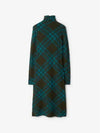 Checked wool blend shift dress - BURBERRY - BALAAN 2