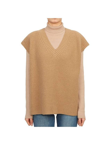 Ala Knit Vest Camel - MAX MARA - BALAAN 1