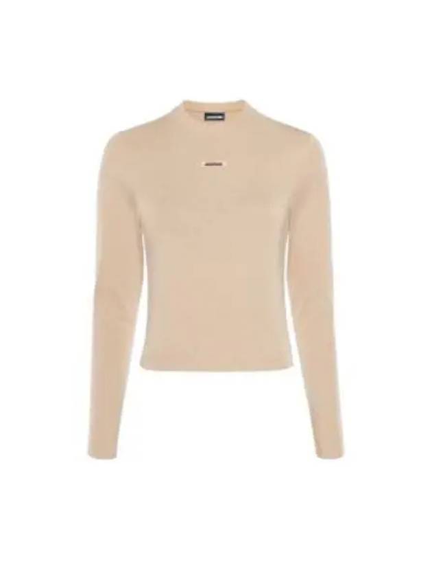 Le Gros Grain Manches Long Sleeve T-Shirt Beige - JACQUEMUS - BALAAN 2