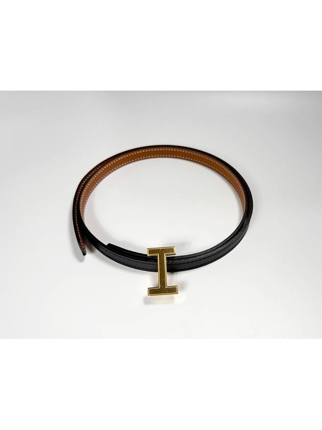 Women s Focus Belt Black Gold 13mm H065538CAA - HERMES - BALAAN 4