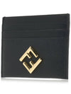 Logo Diamond Card Wallet Black - FENDI - BALAAN 4