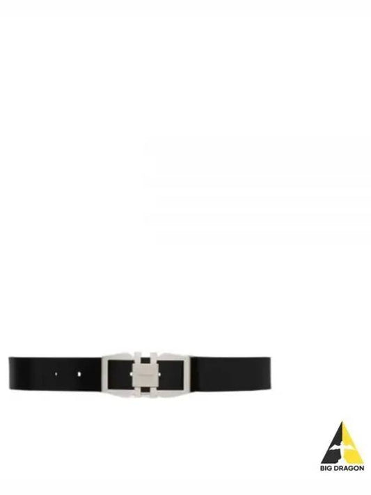 Reversible Gancini Leather Belt Black - SALVATORE FERRAGAMO - BALAAN 2
