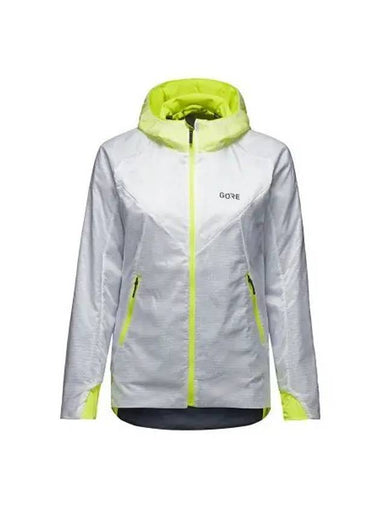 GOREWEAR R5 Windstopper Insulated Hooded Jacket Women White Neon Yellow s - GOGORR - BALAAN 1