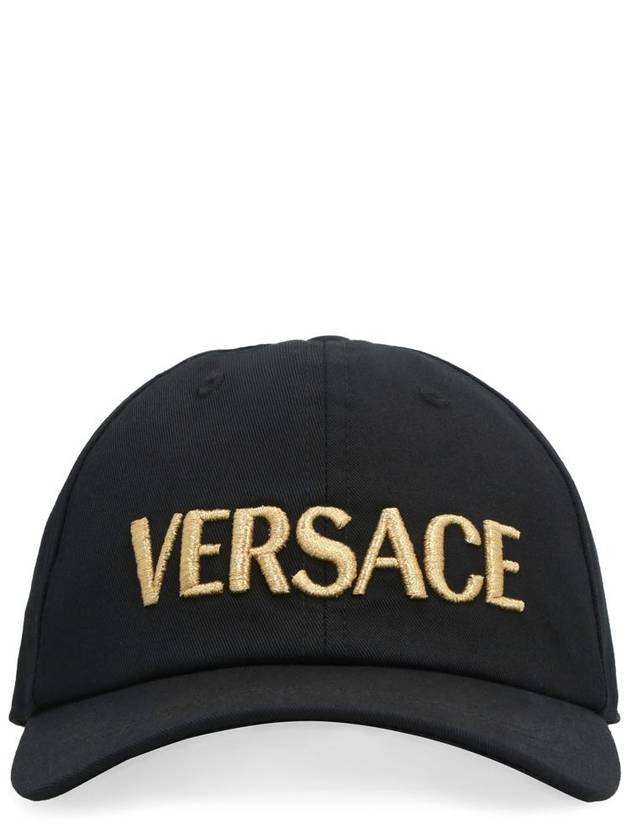 Embroidered Logo Ball Cap Black - VERSACE - BALAAN 2