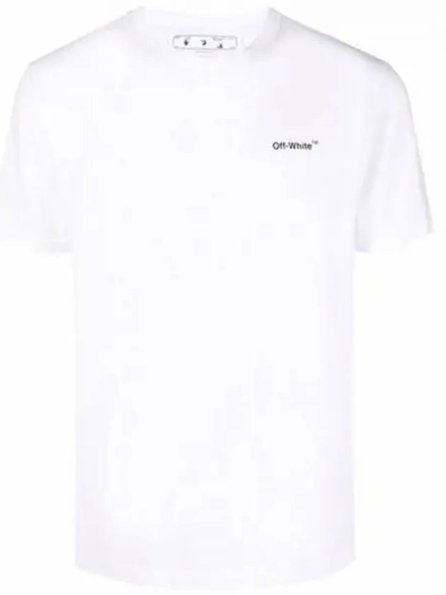 Wave Diag Slim Short Sleeve T Shirt White - OFF WHITE - BALAAN 2