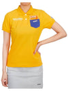 Women's Rook of Polo Short Sleeve T-Shirt Yellow - HORN GARMENT - BALAAN 6